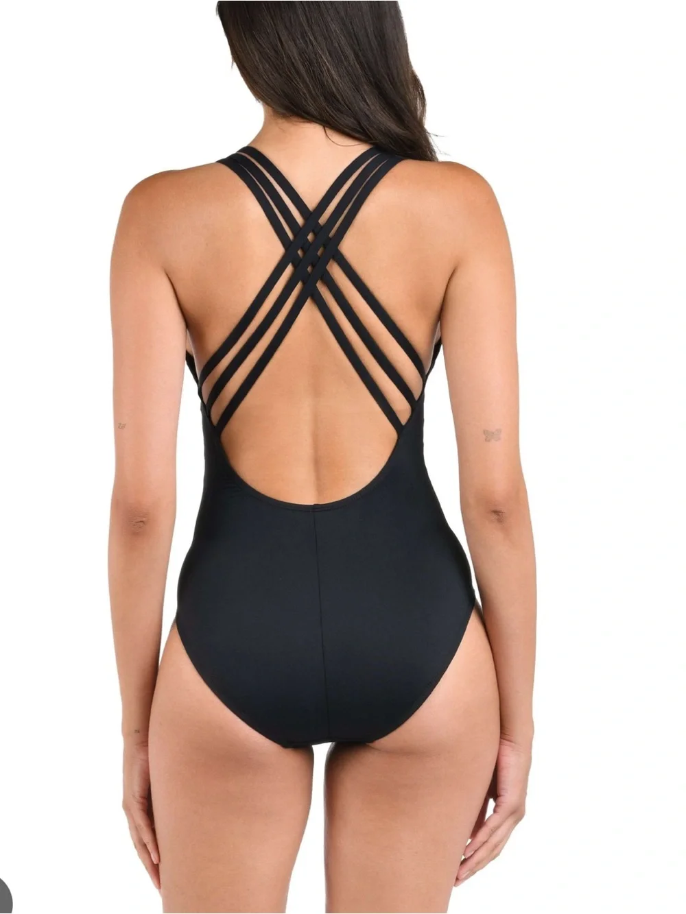 La Blanca island goddess Multi Strap Cross Back one piece swimsuit